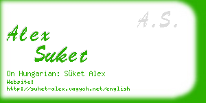 alex suket business card